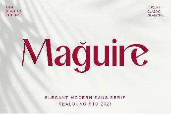 Maguire font