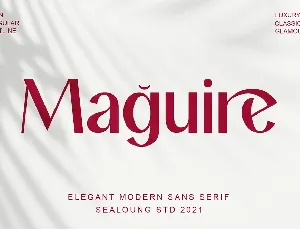 Maguire font