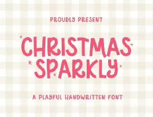 Christmas Sparkly font