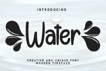 Water Display font