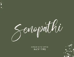 Senopathi font