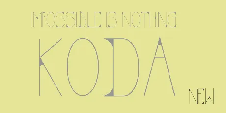 KODA font