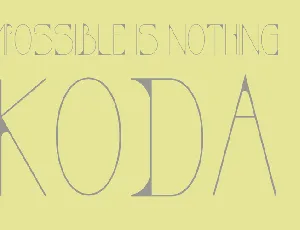 KODA font