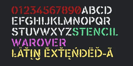 Warover font