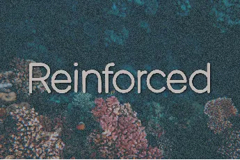 Reinforced font