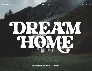 Dream Home font