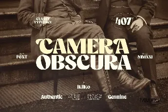 Camera Obscura font