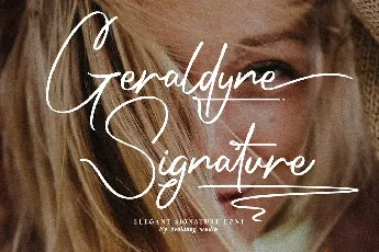 Geraldyne Signature font