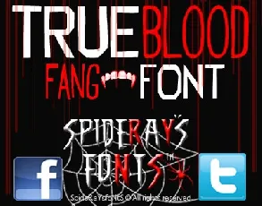 TRUEblood font