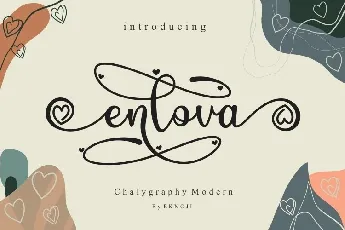 Enlova Modern Calligraphy Script font