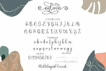 Enlova Modern Calligraphy Script font