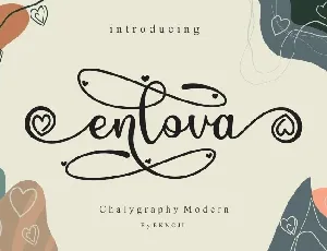 Enlova Modern Calligraphy Script font