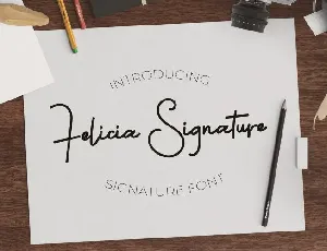 Felicia Signature font