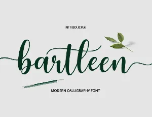 Bartleen font