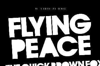 Flying Peace PERSONAL USE font