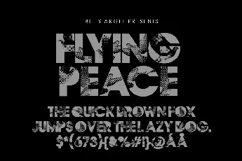 Flying Peace PERSONAL USE font