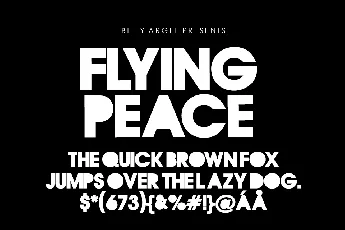 Flying Peace PERSONAL USE font