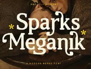 Sparks Meganik font