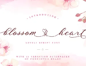 Blossom Heart font