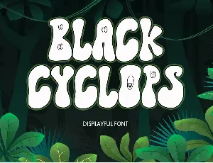 Black Cyclops font