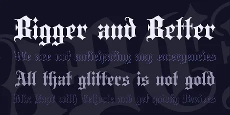 Blackletter font