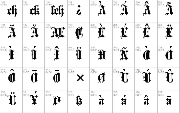 Blackletter font