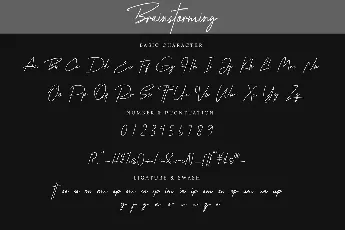 Brainstorming font