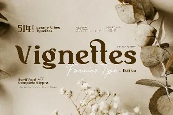 Vignettes font