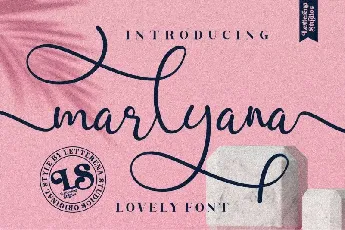 Marlyana Calligraphy font