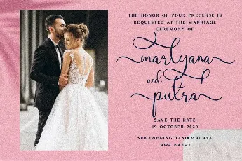 Marlyana Calligraphy font