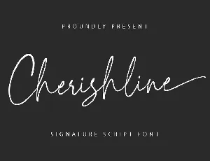 Cherishline font