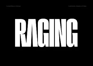 Raging Family font