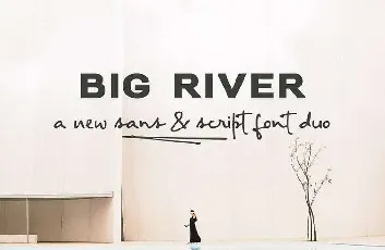Big River font