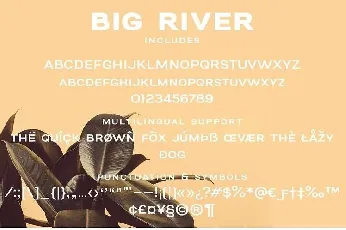 Big River font