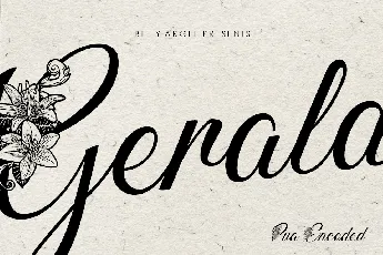 GERALDINE PERSONAL USE font