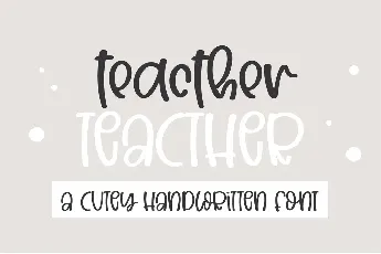 Teacher font