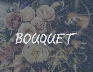 Bouquet font
