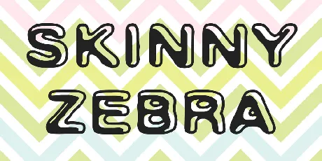 Skinny Zebra font