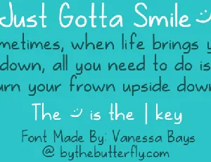 Just Gotta Smile font