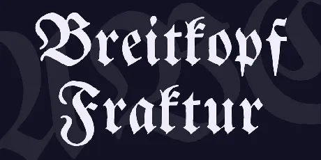 Breitkopf Fraktur font