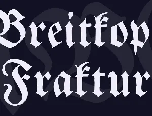 Breitkopf Fraktur font