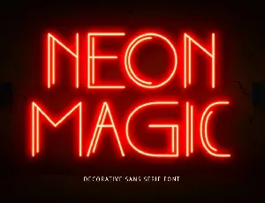 Neon Magic font