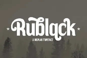 Rublack font