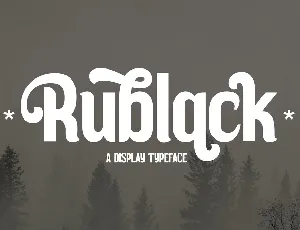 Rublack font