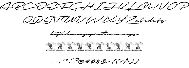 Autograf font