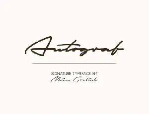 Autograf font