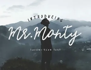 Mr.Monty Handwritten font