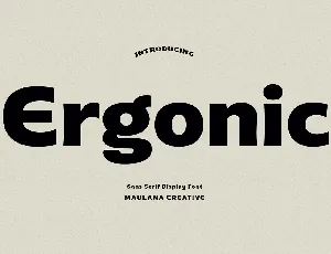 Ergonic font