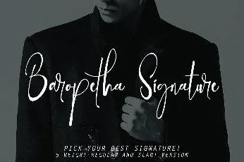 Baropetha Signature Demo font