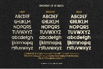 HF Gesco font